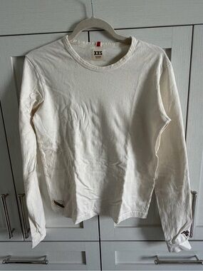 TRACKSMITH XXS Ivory Grayboy Long Sleeve Tee